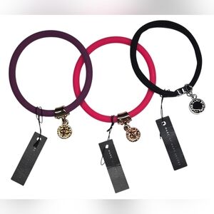 Marc By Marc Jacobs Trio Bracelet Set - Purple, Pink, Black